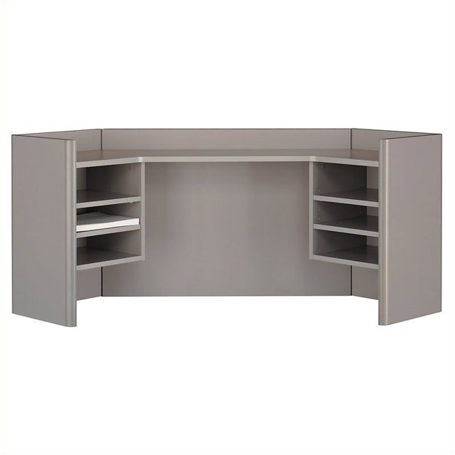 Bush Business Furniture Series A Collection 42W Corner Hutch in Pewter