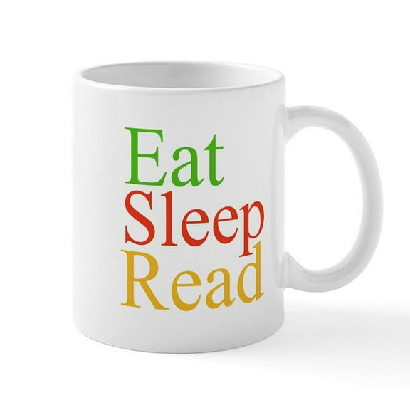 CafePress - Eat Sleep Read Mugs - 11 oz Ceramic Mug - Novelty Coffee Tea Cup