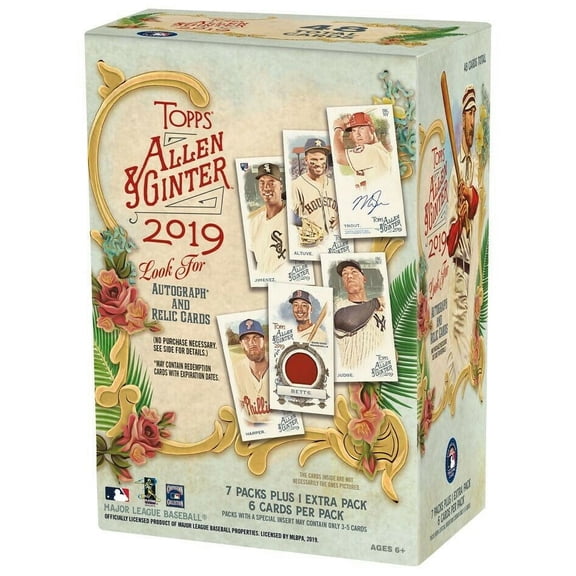 2019 Topps Allen & Ginter Baseball Blaster Box- Includes Mini Card | 8 Packs per Box