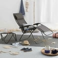 thumbnail image 5 of Lafuma RSX Clip Sunbrella Outdoor Steel Folding Lawn Recliner Chair, Slate, 5 of 5