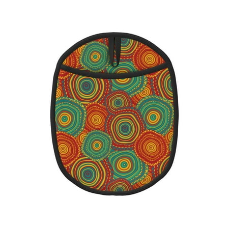 

Abstract pattern Pot Holders for Kitchen - Heat Resistant Oven Mitts Hot Pads with Pocket Non Slip Silicone Pot Holders Cuteness Hanging Loop Potholders for Kitchen Baking