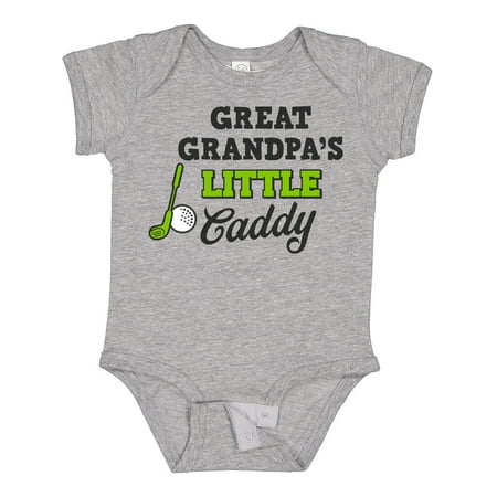 

Inktastic Great Grandpas Little Caddy with Golf Club and Ball Gift Baby Boy or Baby Girl Bodysuit
