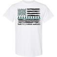 thumbnail image 3 of Inktastic Tourette's Syndrome Awareness Flag with Ribbons T-Shirt, 3 of 5