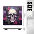 thumbnail image 2 of High Precision Body Weight Scale Smart Bathroom Scales with Large LCD Display(400lbs),Decorative for Bedroom-Skull Surrounded By Purple And Pink Flowers, 2 of 4
