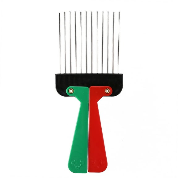 Yucurem Foldable Metal Wide Teeth Salon Comb Afro Detangle Comb Hair Styling Tools