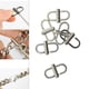 thumbnail image 2 of Hebilla de metal ajustable Clip Cadena Correa Acortador Bolso Mujer Longitud Acortar Fácil 6 piezas de plata, 2 of 9