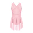 thumbnail image 3 of Sholeno Kids Girls Lyrical Dance Dress Backless Ballet Leotard Dress with Skirt Modern Contemporary Dancewear Pink 6, 3 of 5