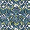 Sapphire Aurora Blue Damask