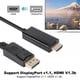 thumbnail image 5 of Cable adaptador de video, cable adaptador de DisplayPort a HDMI de gran tamaño, línea de conversión de diseño de última generación, 5 of 8