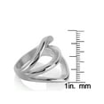 thumbnail image 5 of ELYA Jewelry Women's Polished Free Form Split Band Steel Ring, 5 of 5