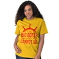 thumbnail image 4 of I Like Big Boats and I Cannot Lie Plus Size Crewneck Graphic Tee Shirt Brisco Brands 5X, 4 of 5