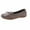 Gray, variant on Women's Flat Ballet Shoes Knit Flat Shoes for Women Round Toe Slip on Women Flats for Dressy Casual Office Work Wedding Comfort Soft Brown 5.5