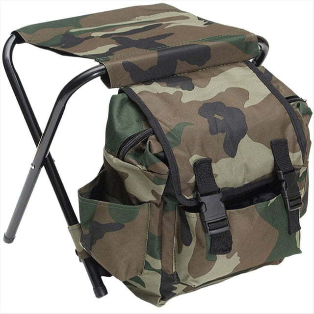 Silla de Enfriamiento con Mochila, Asiento Plegable Portátil, Taburete Ligero para Pesca, Equipo para Exteriores para Acampar, Viajar y Hacer Senderismo