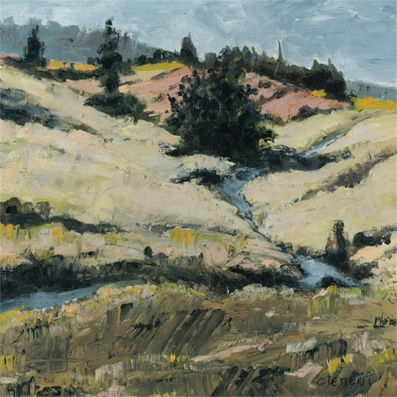 Giant Art 72x72 Serene Landscape 8 Fine Art Giant Canvas Print in Multi-Color