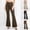 Style2-Coffee pants for women, variant on Flare Pants for Women with Pockets High Waisted Double Button Slight Flare Dress Pants Stretchy Business Casual Work Trousers Black XL