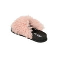 thumbnail image 3 of New Women Cape Robbin Moira-34 Shearling Open Toe Footbed Slip On Sandal, 3 of 5