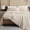 Wheat, variant on 100% Cotton Queen Sheet Set,Ruffle Bed Sheets Linen Feel Textured Farmhouse Shabby Vintage Chic Bedding 4 Pieces Aesthetic French Country Queen Bed Set Soft Breathable