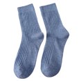 thumbnail image 1 of CSChome Solid Color Mid-calf Socks Women Mid-tube No Odor Japanese Style Solid Color High Elasticity Slip Breathable Soft Sweat-absorption, 1 of 7