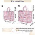 thumbnail image 2 of FORMRS Womens Corduroy Tote Bag Crossbody Shoulder Handbag with Pocket, Pink Halloween, 2 of 7