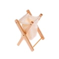 thumbnail image 2 of Vogacara Mini cesto de ropa para la casa, juego de muebles a escala 1/12 en miniatura, organizador plegable realista, decoración de baño para Muebles de casa de muñecas Color de la madera, 2 of 6