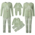 thumbnail image 5 of Shadoumai Matching Family Christmas Pajamas For Couples, Xmas Tree Print Tops Long Sleeve Holiday Sleepwear Sets For Mom Dad Fall Clothes, 5 of 6