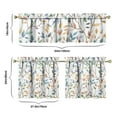 thumbnail image 6 of Country Farmhouse Curtains 24 Inch - 3 Panel Bohemian Floral Set with Vintage Botanical Print, Rod Pocket Window, 6 of 6