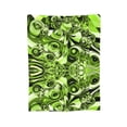 thumbnail image 1 of XMXY Fleece Throw Blanket for Couch, Abstract Retro Green Lightweight Plush Fuzzy Cozy Soft Bed Blankets and Throws for Sofa, 50"x40" inches, 1 of 8