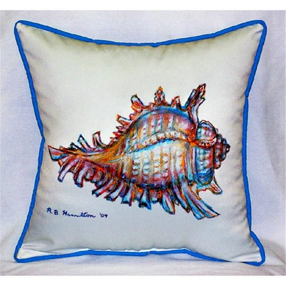 Betsy Drake HJ094 Conch Art Only Pillow 18''x18''