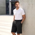 thumbnail image 5 of GINGTTO Men's Casual Golf Shorts, Lightweight Quick Dry Stretch Shorts With Pockets, For Summer Outdoor Business Daily Wear, 5 of 8