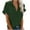 Green, variant on JGGSPWM Womens Button Down Solid Top and Blouse Lapel V Neck Short Sleeve Shirts Casual Loose Slouchy Boyfriend Style Tunic Tees Green M
