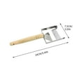 thumbnail image 3 of VBXOAE Stainless Steel Multi Functional Cutting Fork with Ergonomic Wooden Handle for Beekeeping and Kitchen Use Suit for Beeswax and Soft Ingredients, 3 of 9