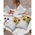 thumbnail image 3 of Watercolor Sunflower with Inspirational Quotes Outdoor Pillow Covers Set of 2, Decorative Waterproof Throw Pillow Case, Grey Cotton Linen Soft Cozy Cushion Pillowcases, 3 of 6