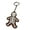 Brown, variant on Halloween Skeleton Keychain For Daily Use PU Leather Ornament Gothic Accessory