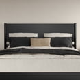 thumbnail image 5 of Pasadena King Solid Wood Low Profile Platform Bed in Black, 5 of 10