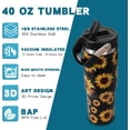 thumbnail image 2 of Sunflower 30 oz Water Bottle with Flip Straw - Vibrant Insulated Tumbler with Handle - Stainless Steel Cup with Lid - Radiant Birthday or Everyday Gift - Hand Wash Only, 2 of 5