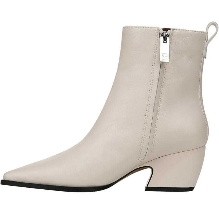Franco Sarto Women's Vianca Ankle Boot Chalk White Leather 7.5M