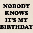 thumbnail image 2 of CafePress - Nobody Knows It's My Birthday Tote Bag - Unisex Canvas Tote Bag, Beige, 1-Piece, 2 of 6