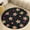 Flannel-3, variant on Colorful Paw Prints Round Area Rugs for Bedroom Living Room, 3FT Soft Indoor Circle Carpets, Carpet Home Decor Floor Mat