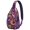 Vintage, variant on Vintage Paisley Pattern Sling Backpack, Boho Ethnic Crossbody Shoulder Bag with Colorful Floral Design, Lightweight Travel Hiking Daypack