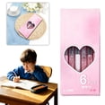 thumbnail image 2 of 0.5mm Color Rollerball Pen 6 Pack, Quick Dry Needle Tip Black Ink Pens For Smooth Writing, Large Capacity Ballpoint Pens For Journaling, Pink Box (Multicolor, 15*7*2), 2 of 5