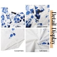 thumbnail image 5 of Fantaslook 3/4 Sleeve Plus Size Tops for Women Henley Neck Button Blouses Dressy Floral Tunic Work Shirts L-5XL, 5 of 9