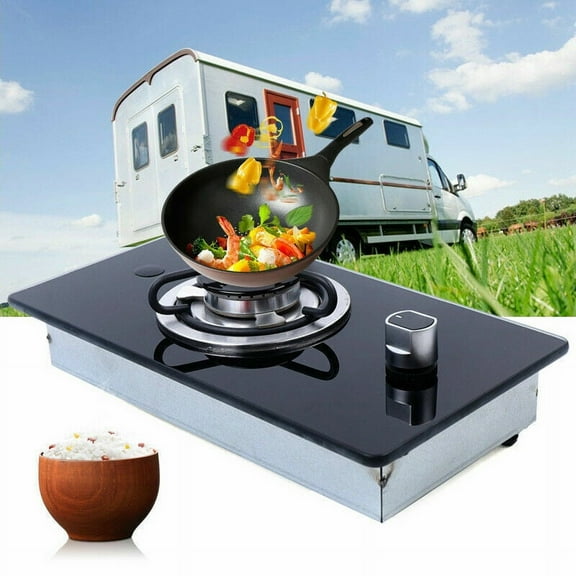 Boat Caravan RV Camper 1 Burner LPG Gas Stove Hob Tempered Glass Cooktop Cooker Boat Caravan RV Camper 1 Burner Gas Cooktop LPG Gas Stove Hob W/Tempered Glass Boat Caravan RV Camper