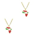 thumbnail image 1 of relayinert à la Mode Afrique Carte Pendentif Collier pour Unique Look Cadeaux Colliers Burundi 2Set, 1 of 6