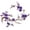 Light Violet, variant on Cherry Blossom Iron Patch, Embroidered Iron on or Sew on Flower Applique with Branch Design for Backpack, Jacket, Jeans, Tote Bag, Dress and Diy Decoration