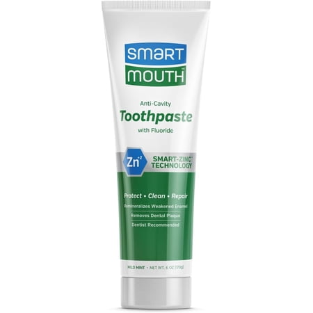 SmartMouth Premium Zinc Ion Toothpaste Mild Mint 6 oz