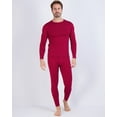 thumbnail image 2 of Real Essentials 4 Piece: Men's Thermal Underwear Sets - Long Sleeve Top & Bottom Fleece Long Johns (Available in Big & Tall), 2 of 5