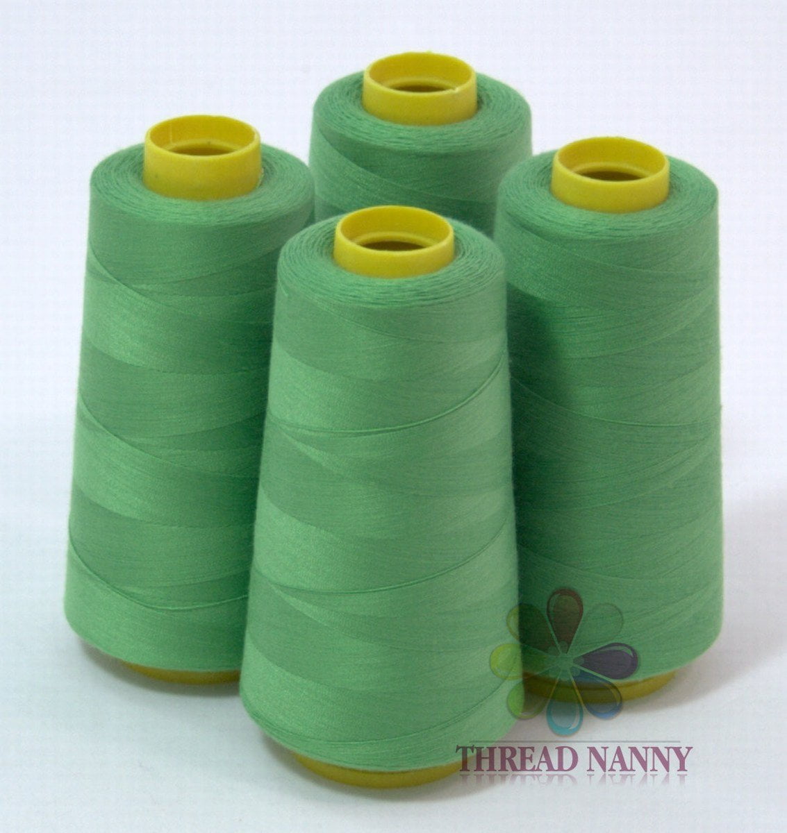 4 Large Cones (3000 Yards Each) Of Polyester Threads For Sewing Quilting  Serger Pistachio Color From Threadnanny 