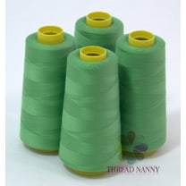 4 Large Cones (3000 Yards Each) Of Polyester Threads For Sewing Quilting Serger Pistachio Color From Threadnanny