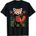 thumbnail image 1 of Red Panda Paws Hands Up Kawaii Red Panda Camiseta, 1 of 2