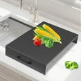 thumbnail image 5 of Noodle Board Stove Cover, Stainless Steel Stove Top Cover with a Handle, Range Burner Cover for Gas/Electric Stove, Kitchen Sink Cover for Counter Space & Decorative Tray (Grey), 5 of 9